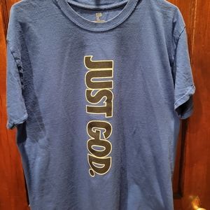 Used God Is Dope Blue T-Shirt